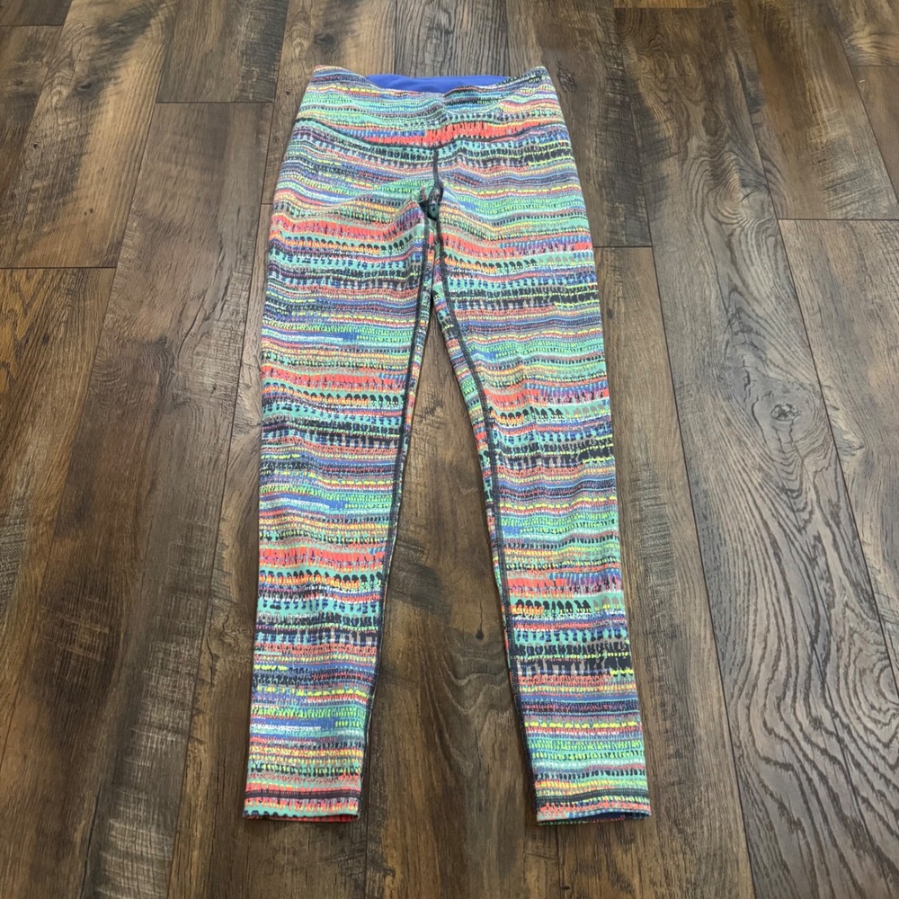 VSX Victoria's Secret Sport Leggings Multi Color Abstract Print Small Yoga